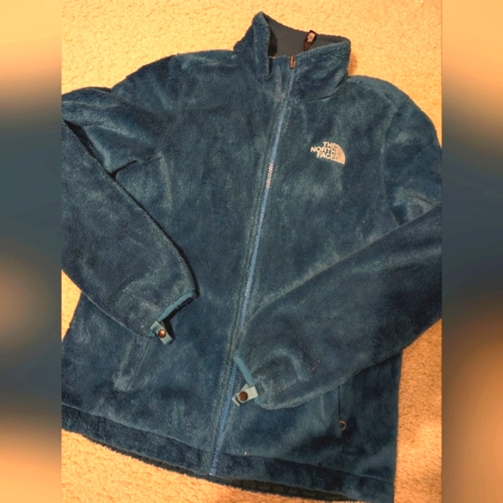 North face fleece Osito jacket, women's small, dark teal